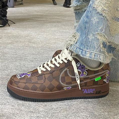 nike x louis vuitton monogram air force 1 sneakers|louis vuitton nike dunk.